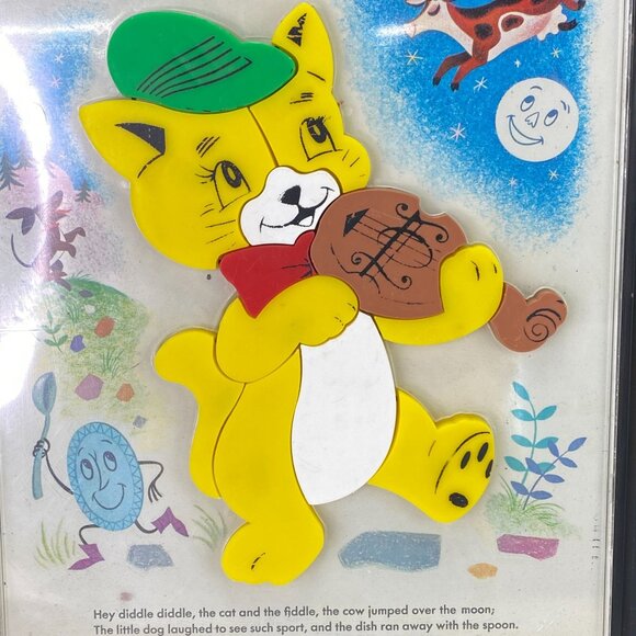 Vintage 1962 Hey Diddle Diddle A Child Guidance Toy Puzzle - Picture 2 of 9